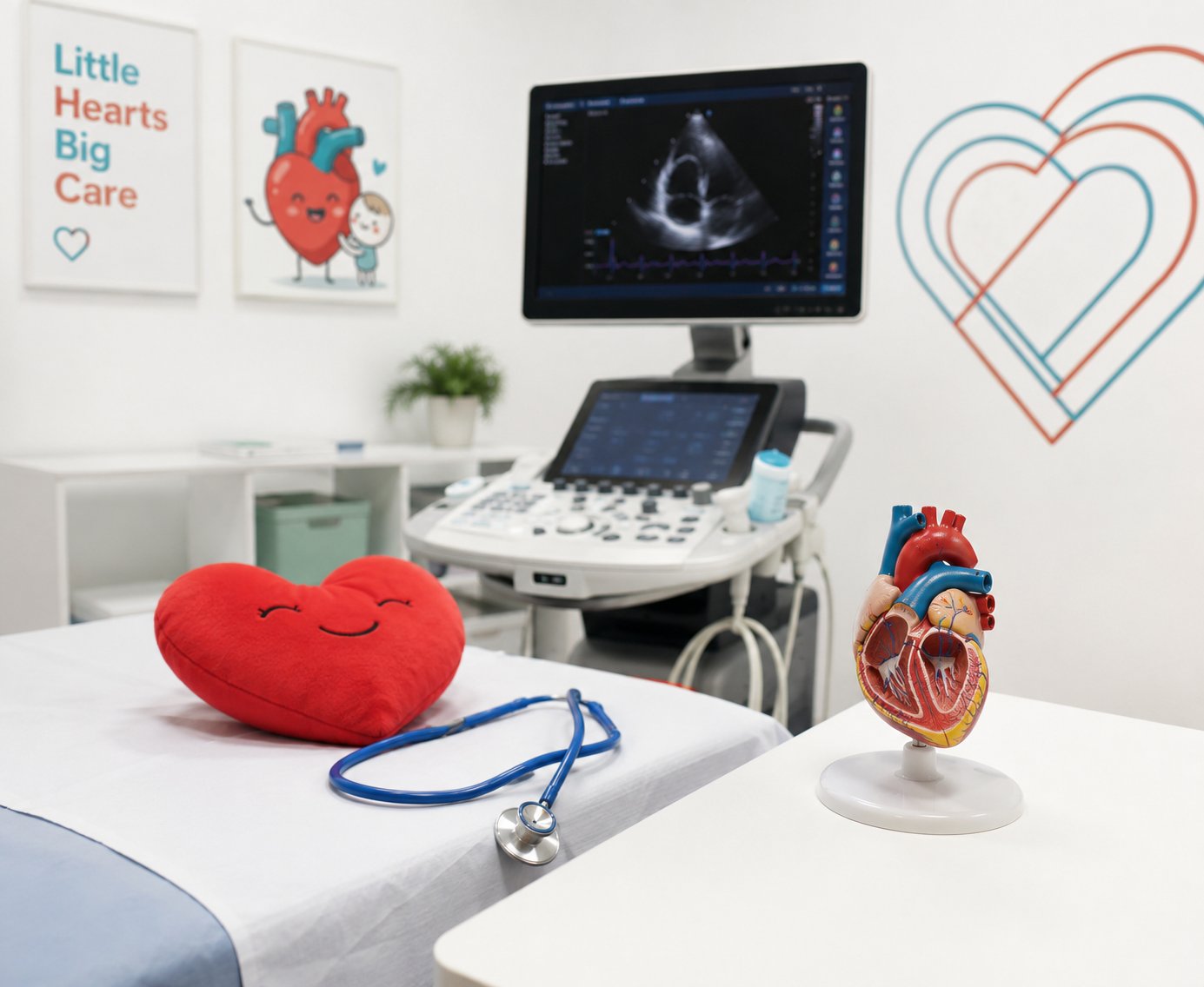 Child-friendly paediatric cardiology consultation room